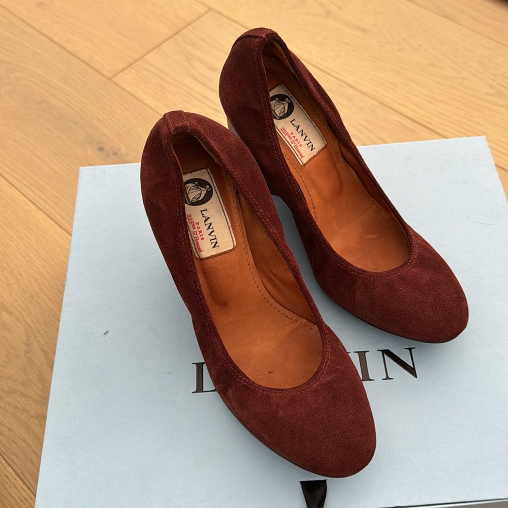 LANVIN | suede wedges